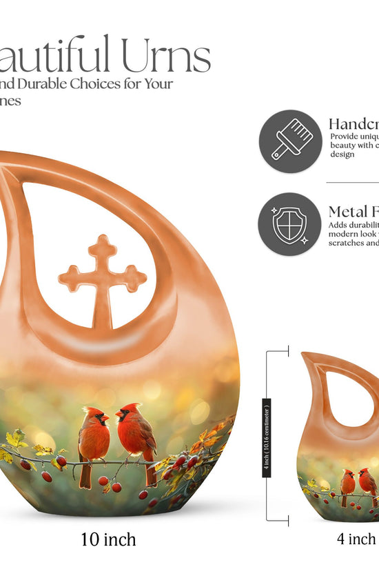 Cardinal Bird Urns For Ashes - Cremation Urns Small