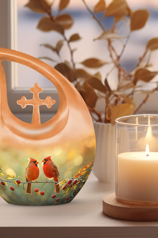 Cardinal Bird Urns For Ashes - Cremation Urns Small