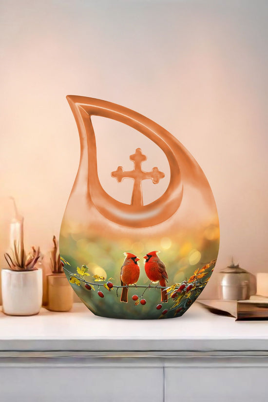 Cardinal Bird Urns For Ashes - Cremation Urns Small