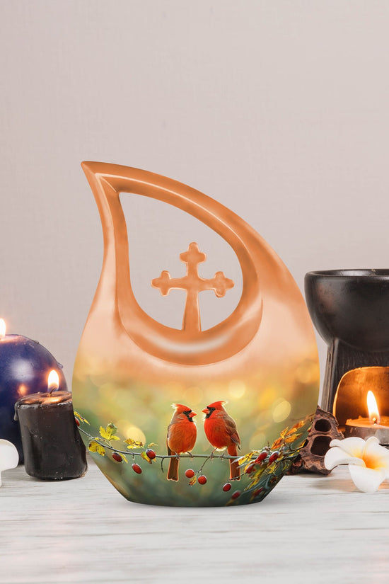 Cardinal Bird Urns For Ashes - Cremation Urns Small