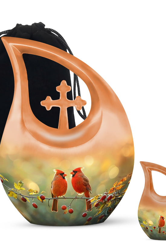 Cardinal Bird Urns For Ashes - Cremation Urns Small