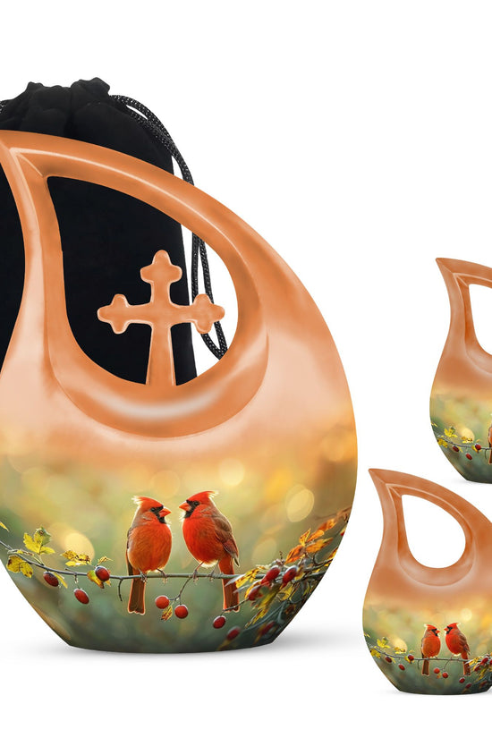 Cardinal Bird Urns For Ashes - Cremation Urns Small