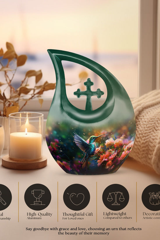 Humming Birds Urns For Ashes - Small Urns For Human Ashes Keepsake Dad