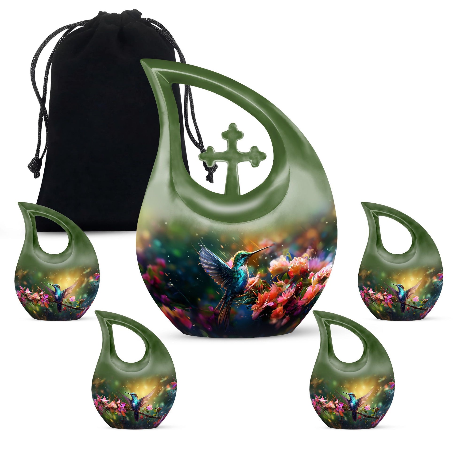 Humming Birds Urns For Ashes - Small Urn For Ashes Keepsake Mom