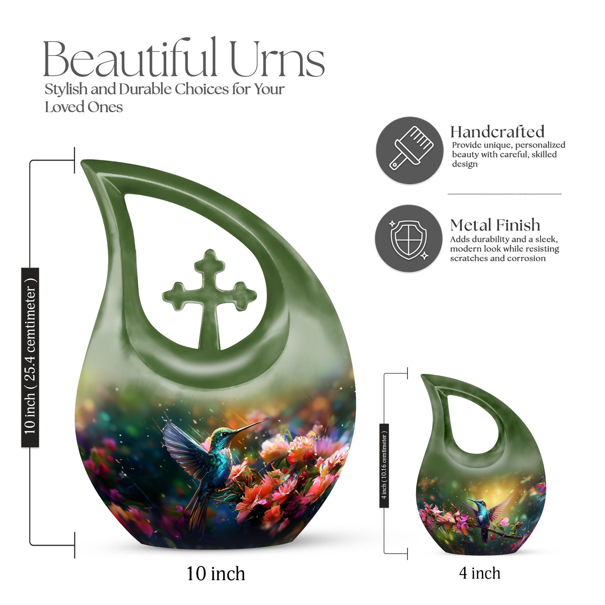 Humming Birds Urns For Ashes - Small Urn For Ashes Keepsake Mom