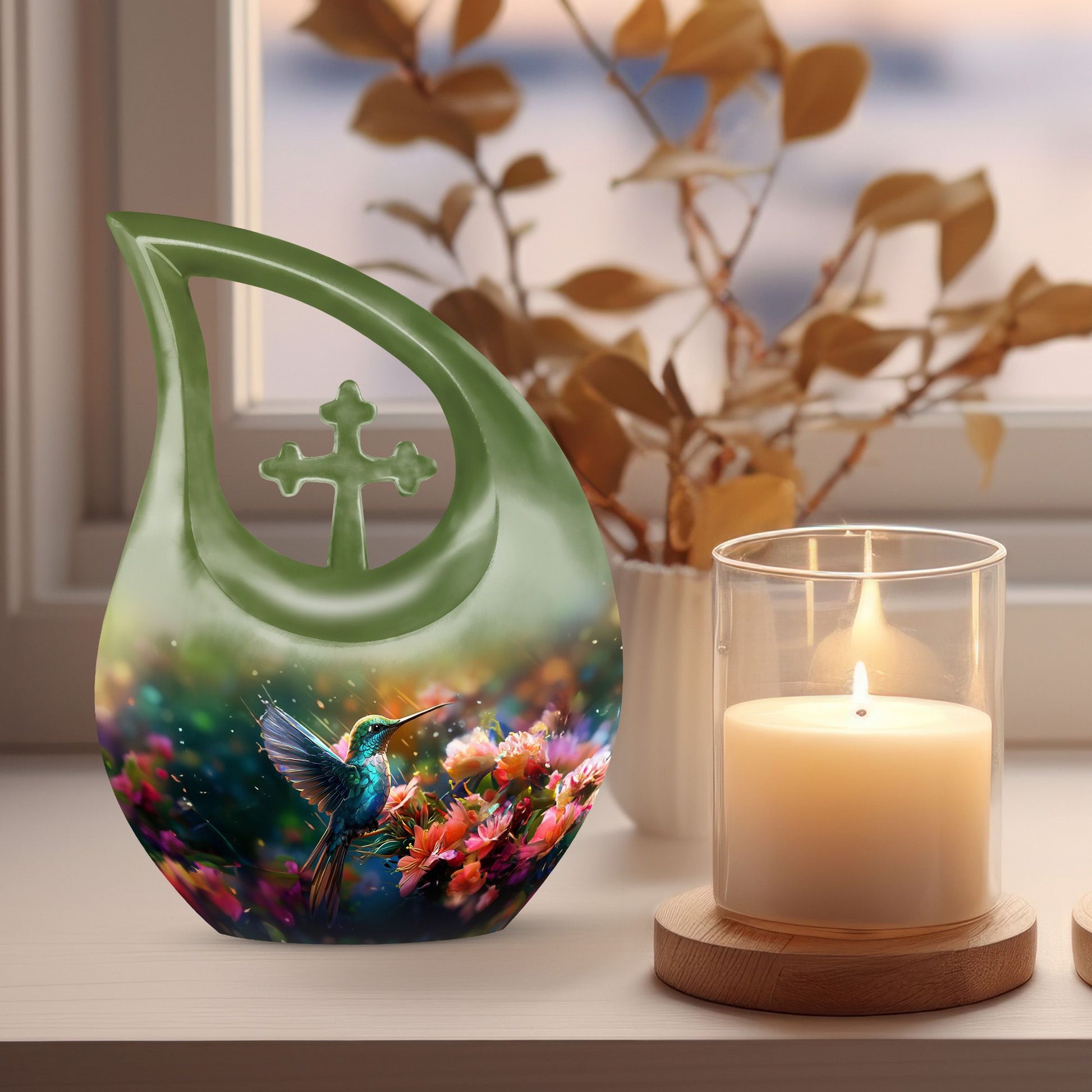 Humming Birds Urns For Ashes - Small Urn For Ashes Keepsake Mom
