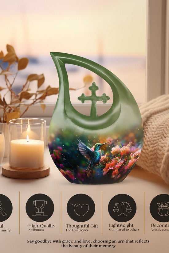 Humming Birds Urns For Ashes - Small Urn For Ashes Keepsake Mom