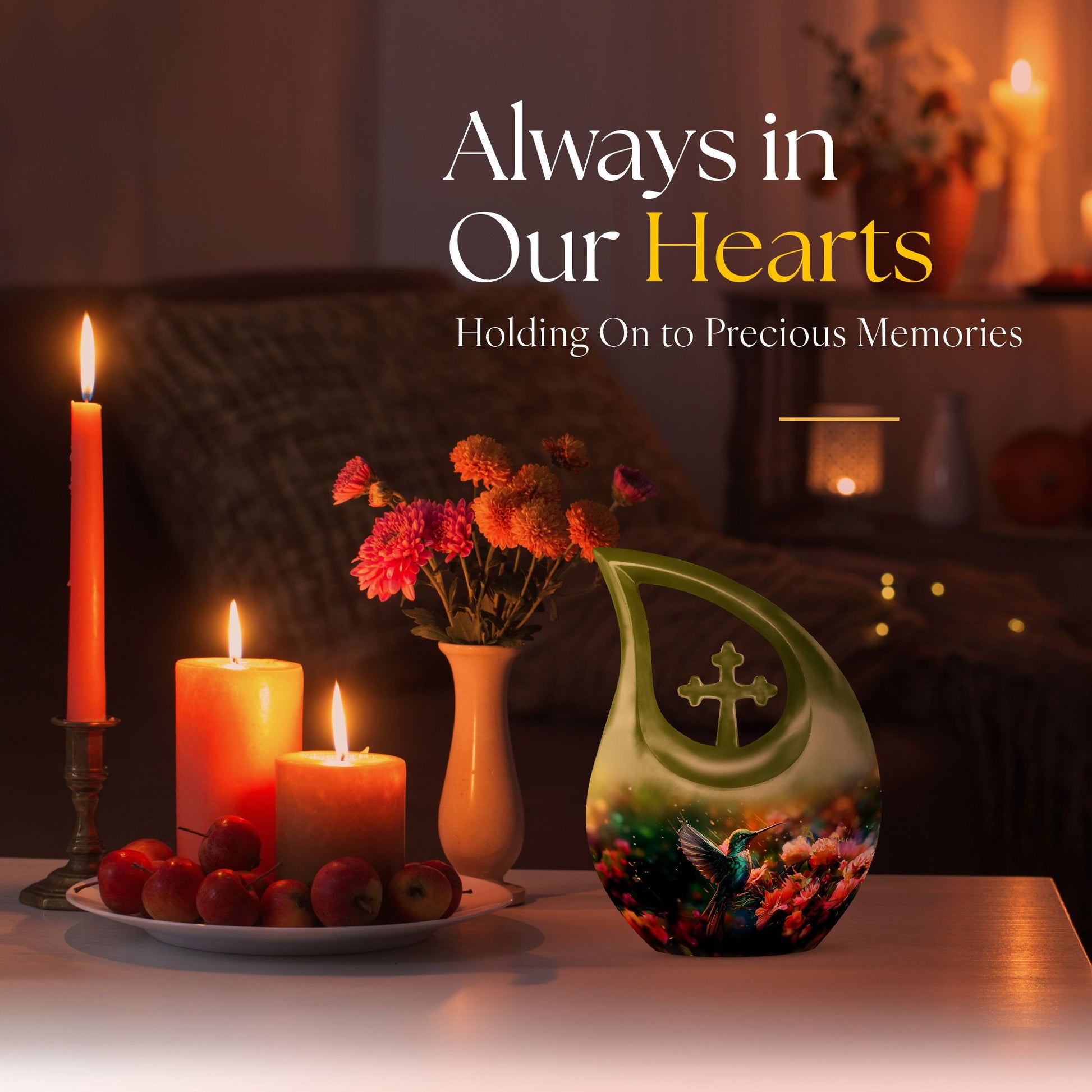Humming Birds Urns For Ashes - Small Urn For Ashes Keepsake Mom