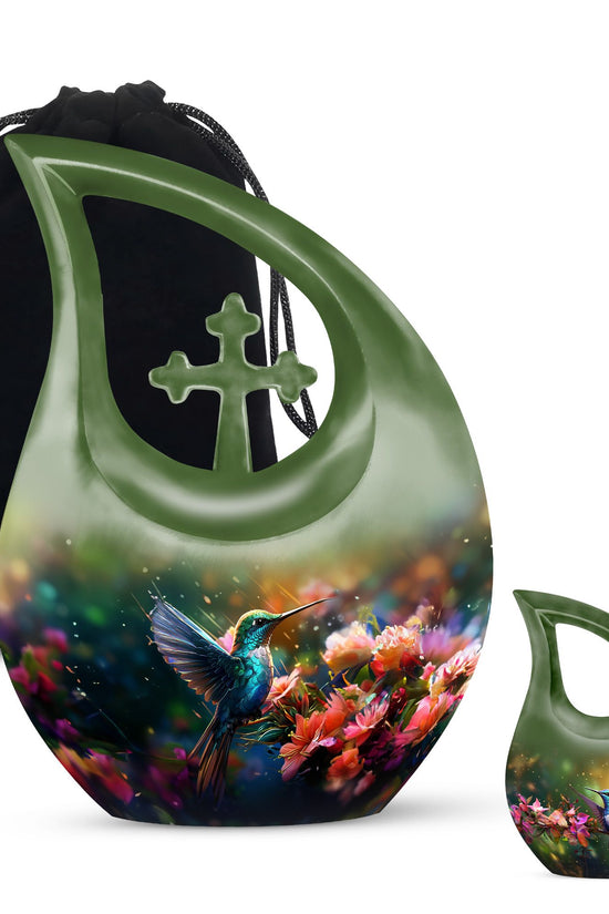 Humming Birds Urns For Ashes - Small Urn For Ashes Keepsake Mom