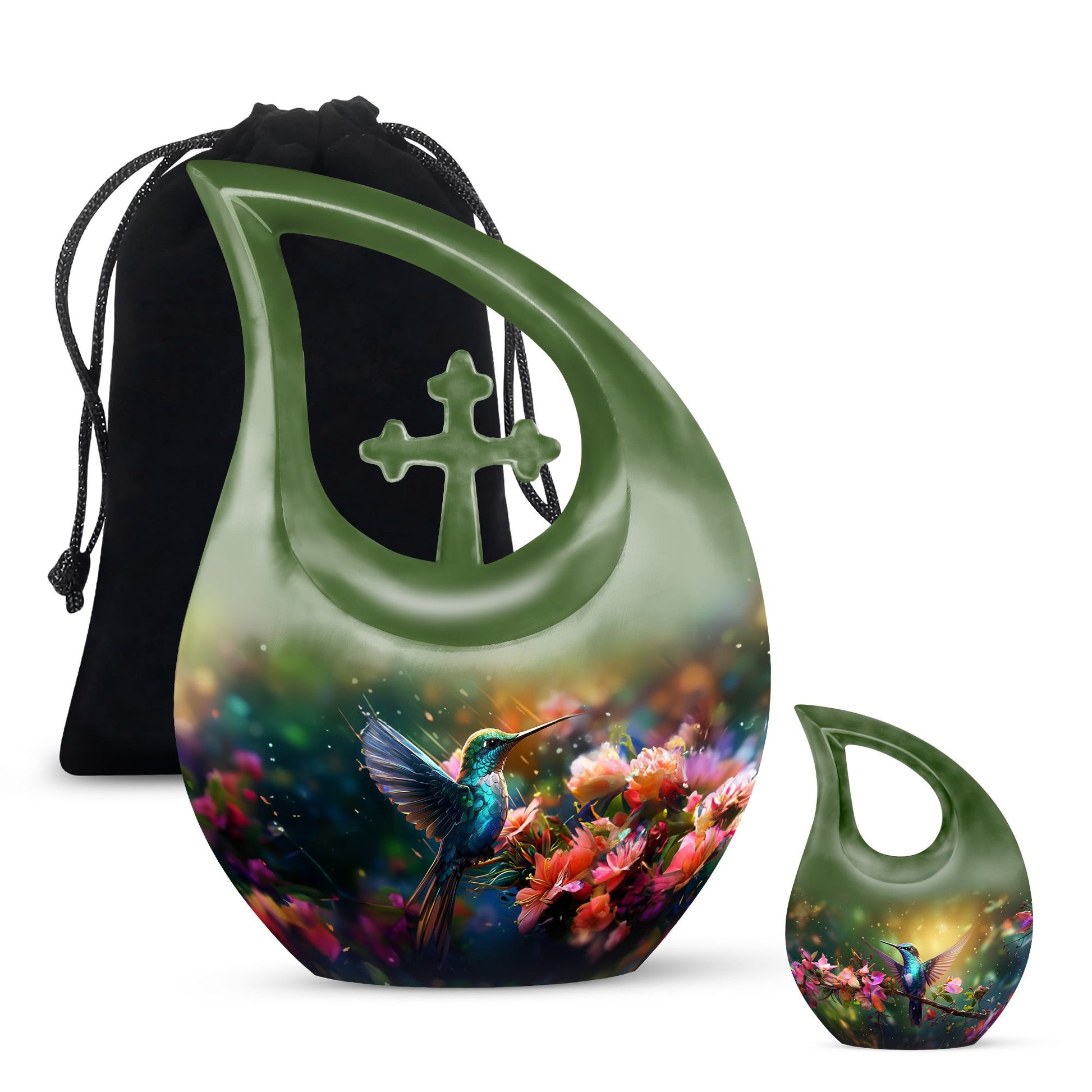 Humming Birds Urns For Ashes - Small Urn For Ashes Keepsake Mom