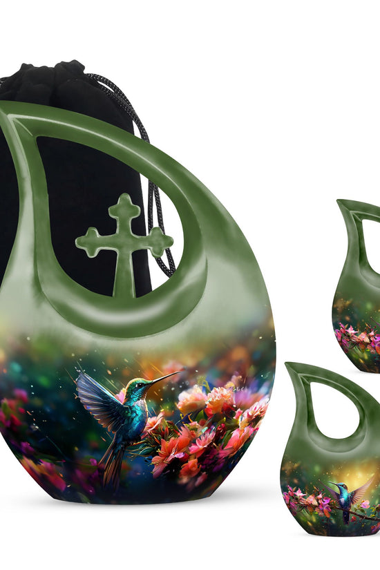 Humming Birds Urns For Ashes - Small Urn For Ashes Keepsake Mom