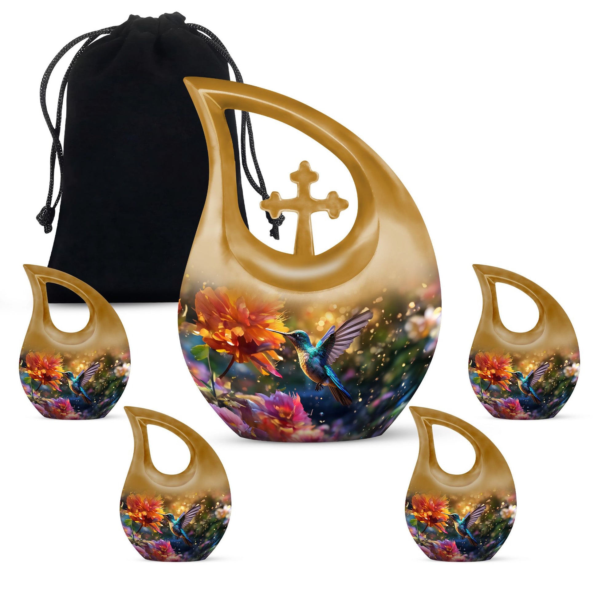 Humming Birds Urns For Ashes - Small Keepsake Urns