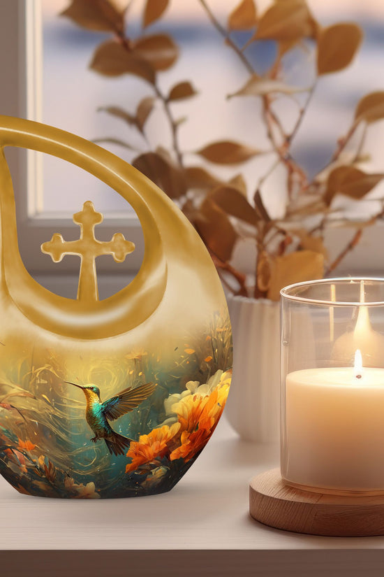 Humming Birds Urns For Ashes - Small Decorative Urn