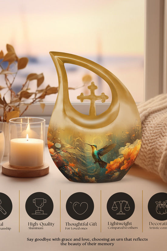 Humming Birds Urns For Ashes - Small Decorative Urn