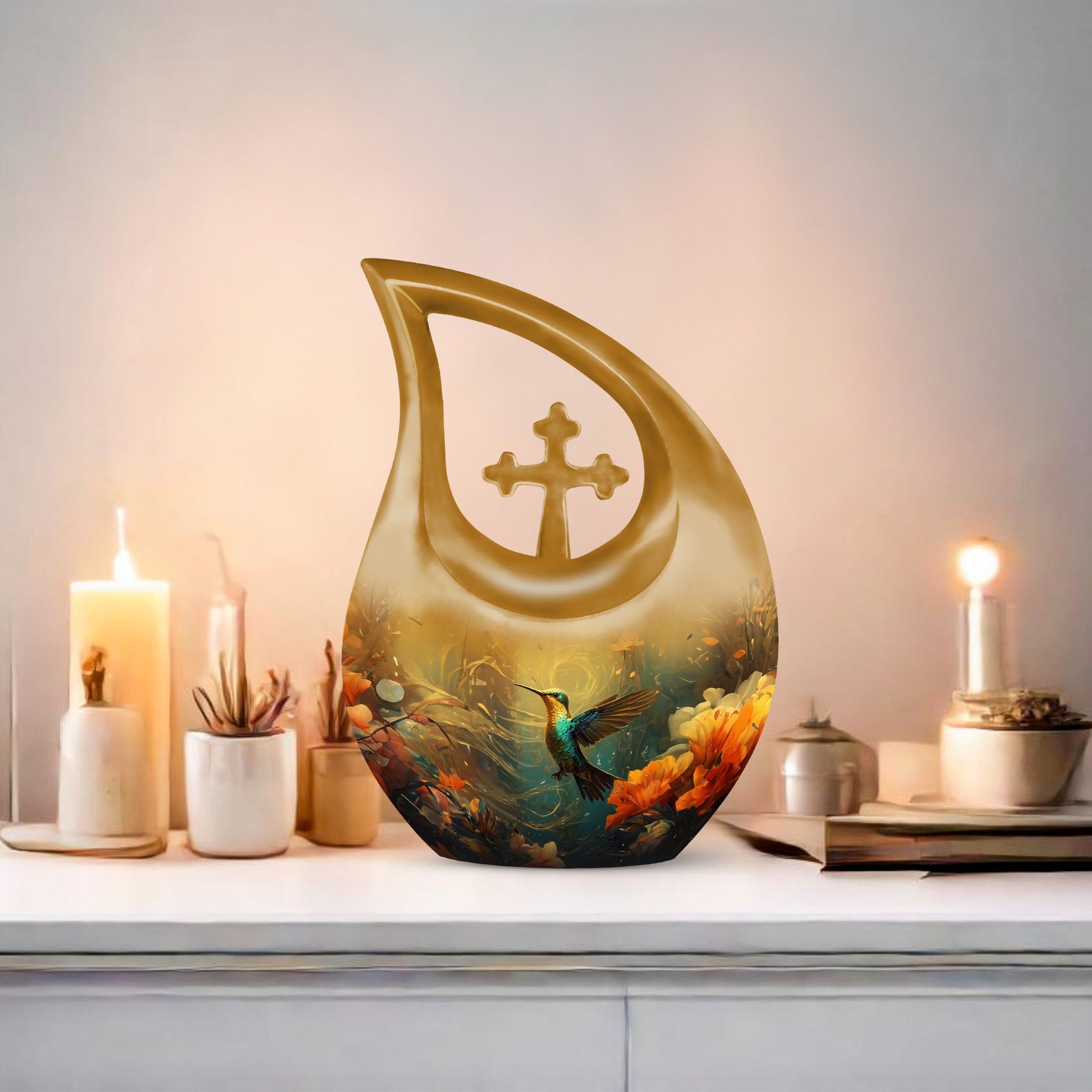 Humming Birds Urns For Ashes - Small Decorative Urn