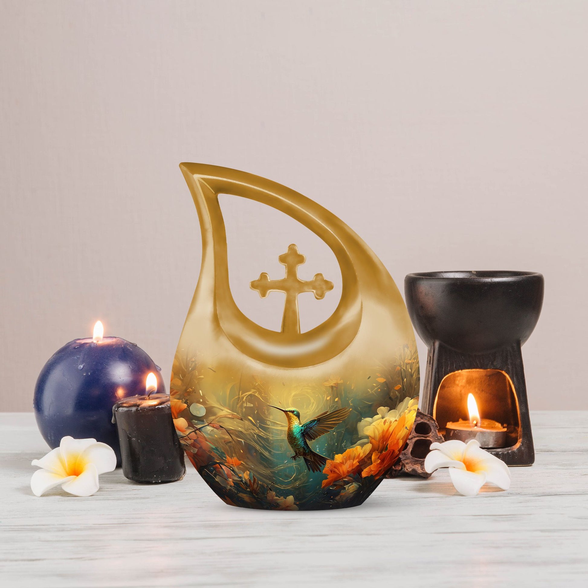Humming Birds Urns For Ashes - Small Decorative Urn