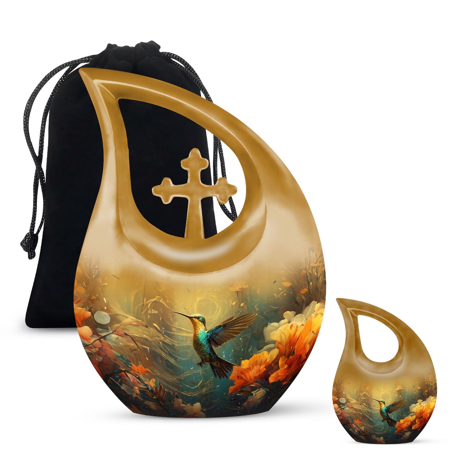 Humming Birds Urns For Ashes - Small Decorative Urn