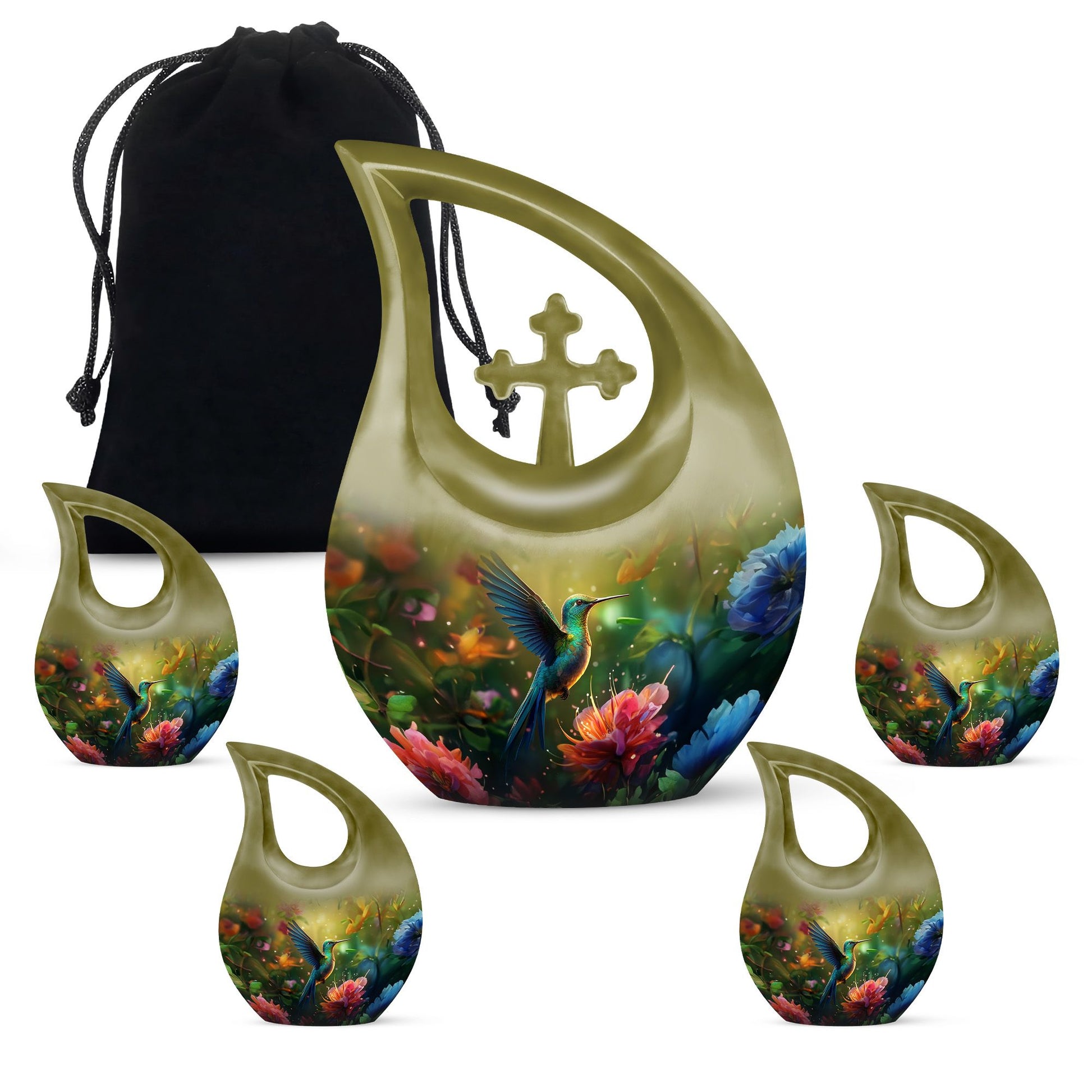 Humming Birds Urns For Ashes - Small Memorial Urns