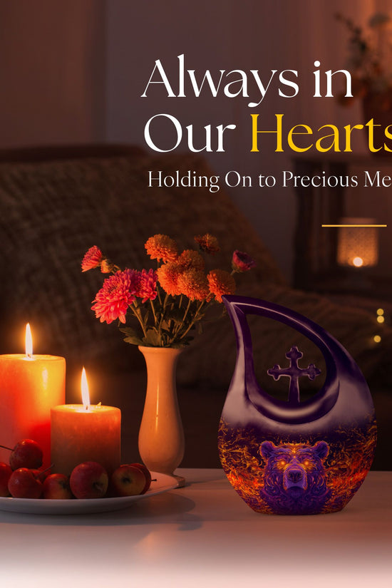 Bear Urns For Ashes - Small Urns For Human Ashes Keepsake Mom