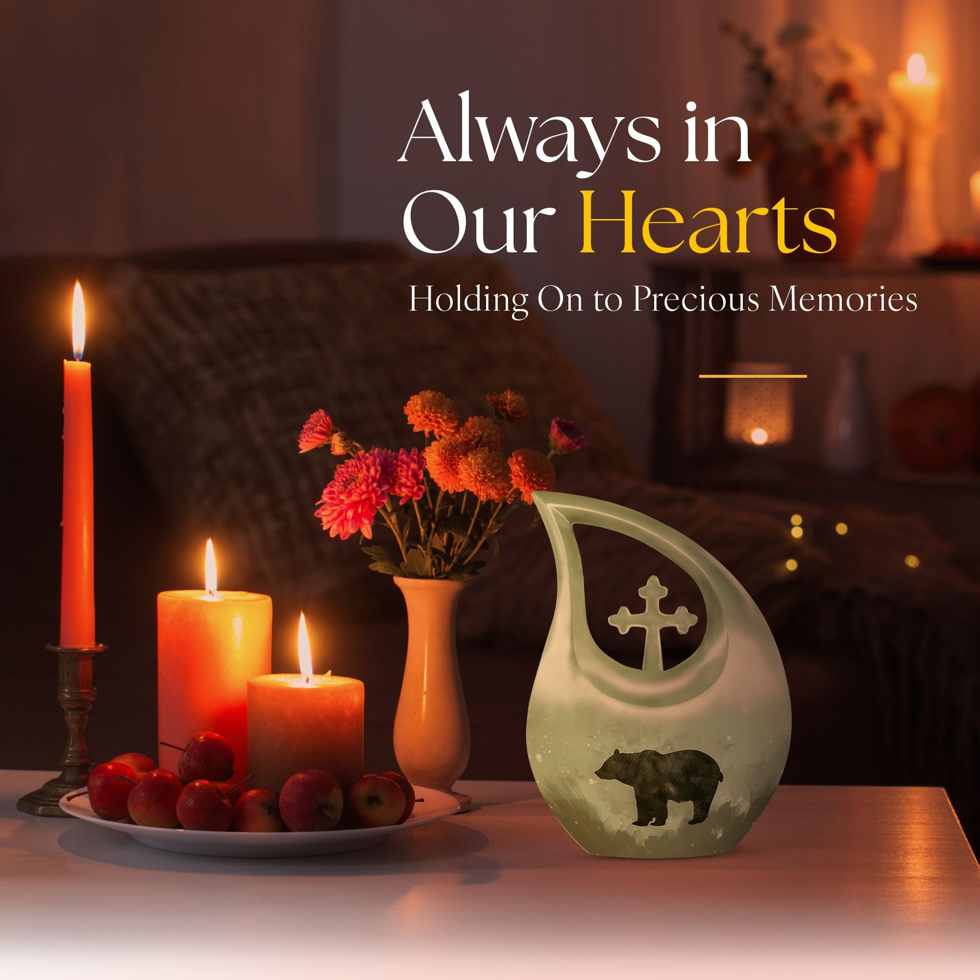 Bear Urns For Ashes - Memorial Keepsakes For Ashes