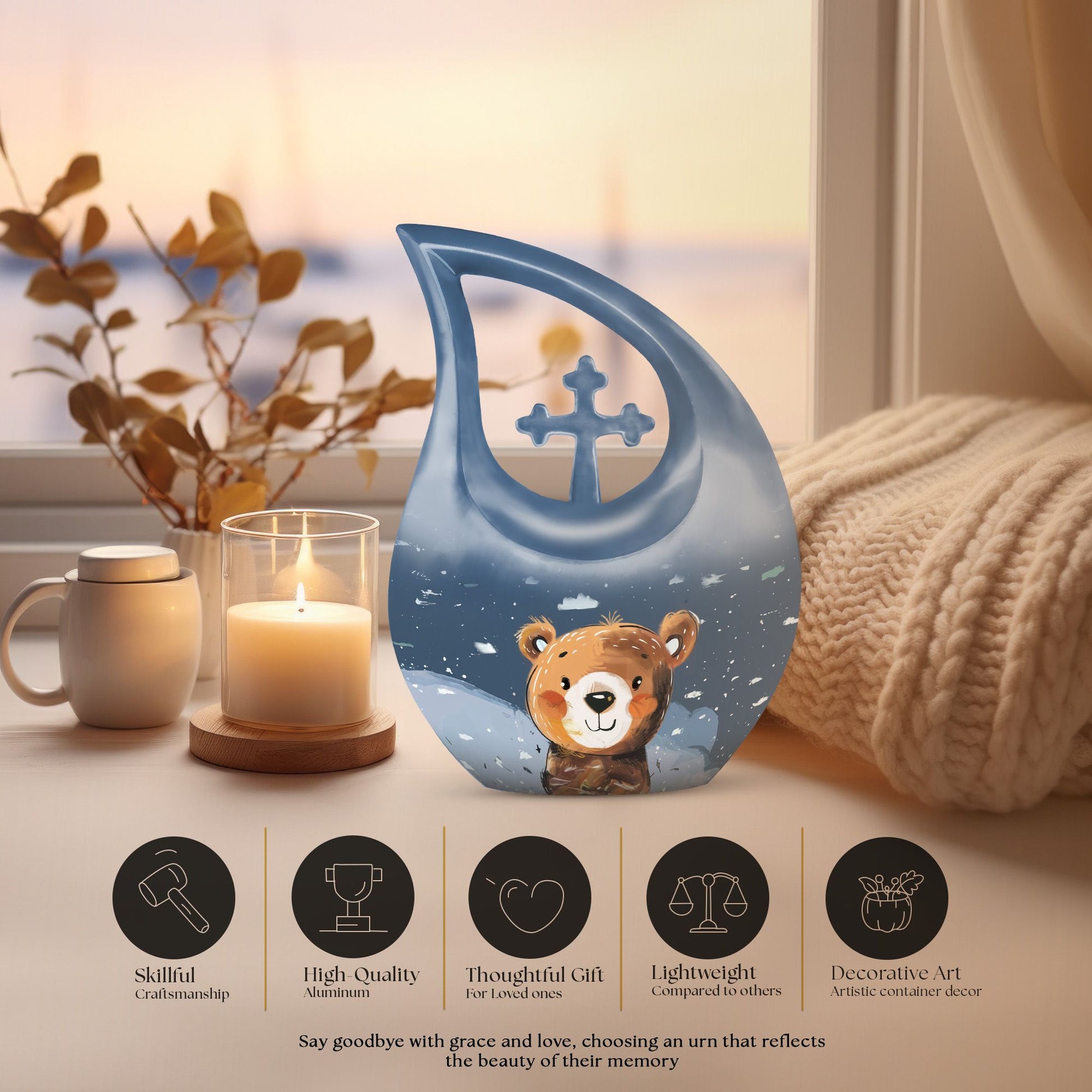 Bear Urns For Ashes - Mini Urns For Human Ashes