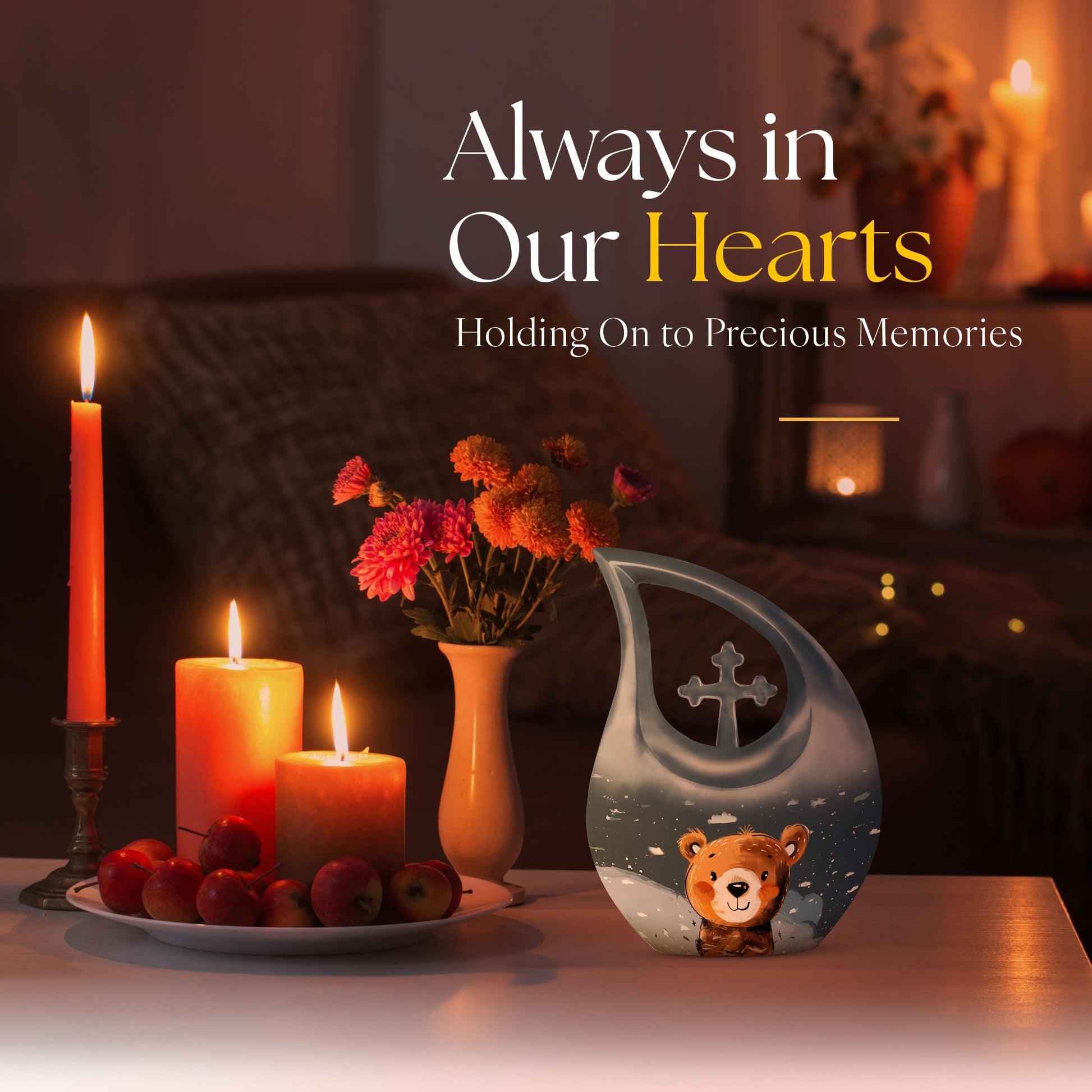 Bear Urns For Ashes - Mini Urns For Human Ashes