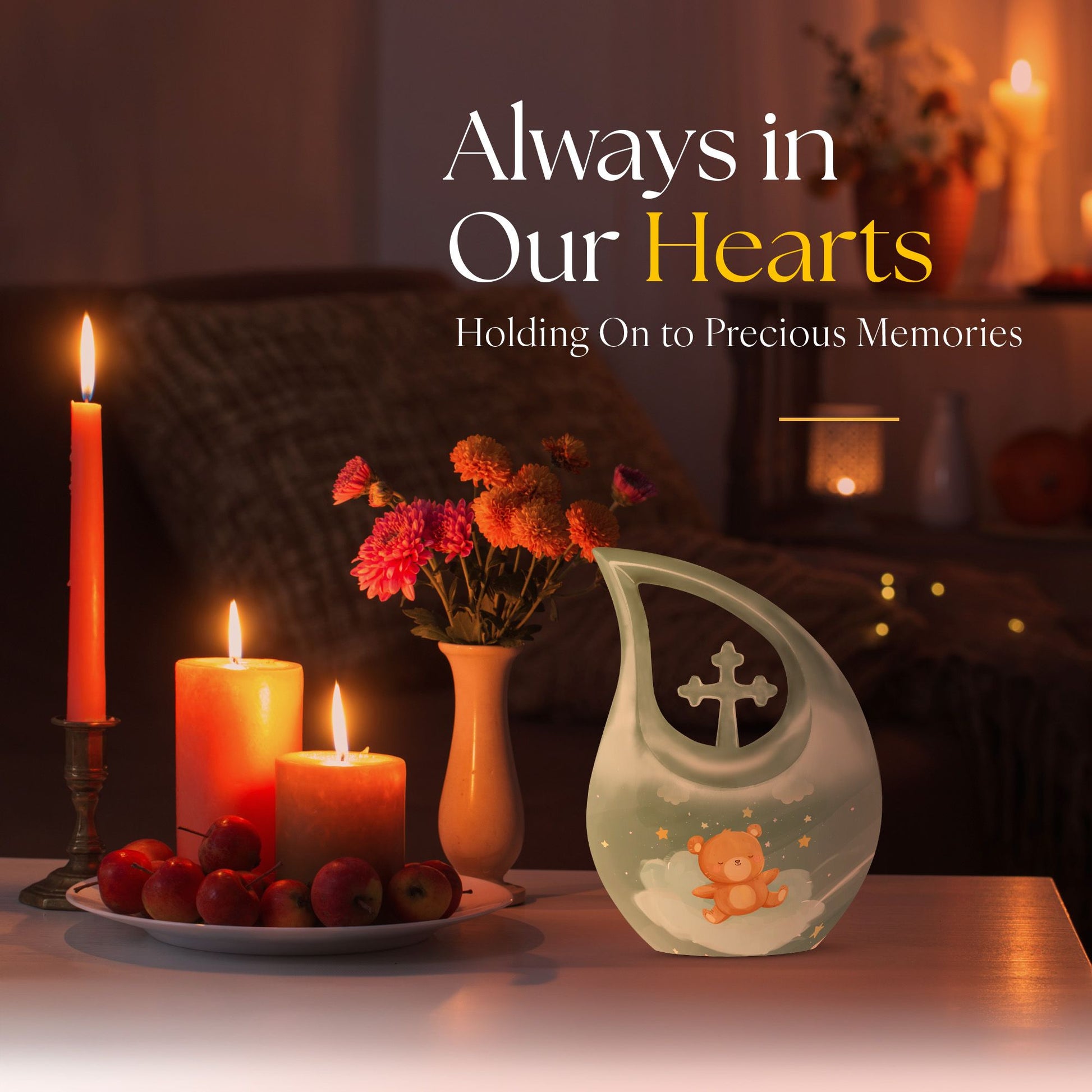 Bear Urns For Ashes - Mini Urns For Sharing Ashes