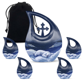 Large Urn With 4 Keepsake