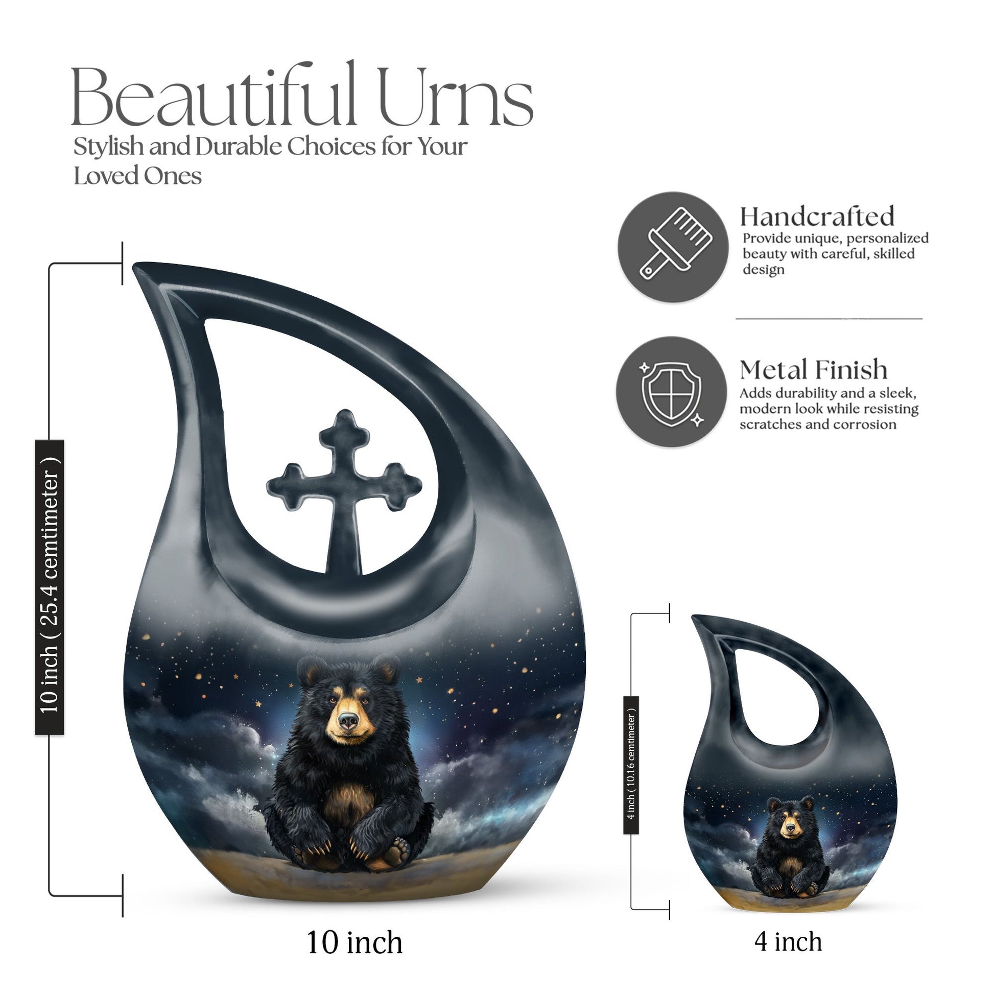 Bear Urns For Ashes - Miniature Urns For Human Ashes