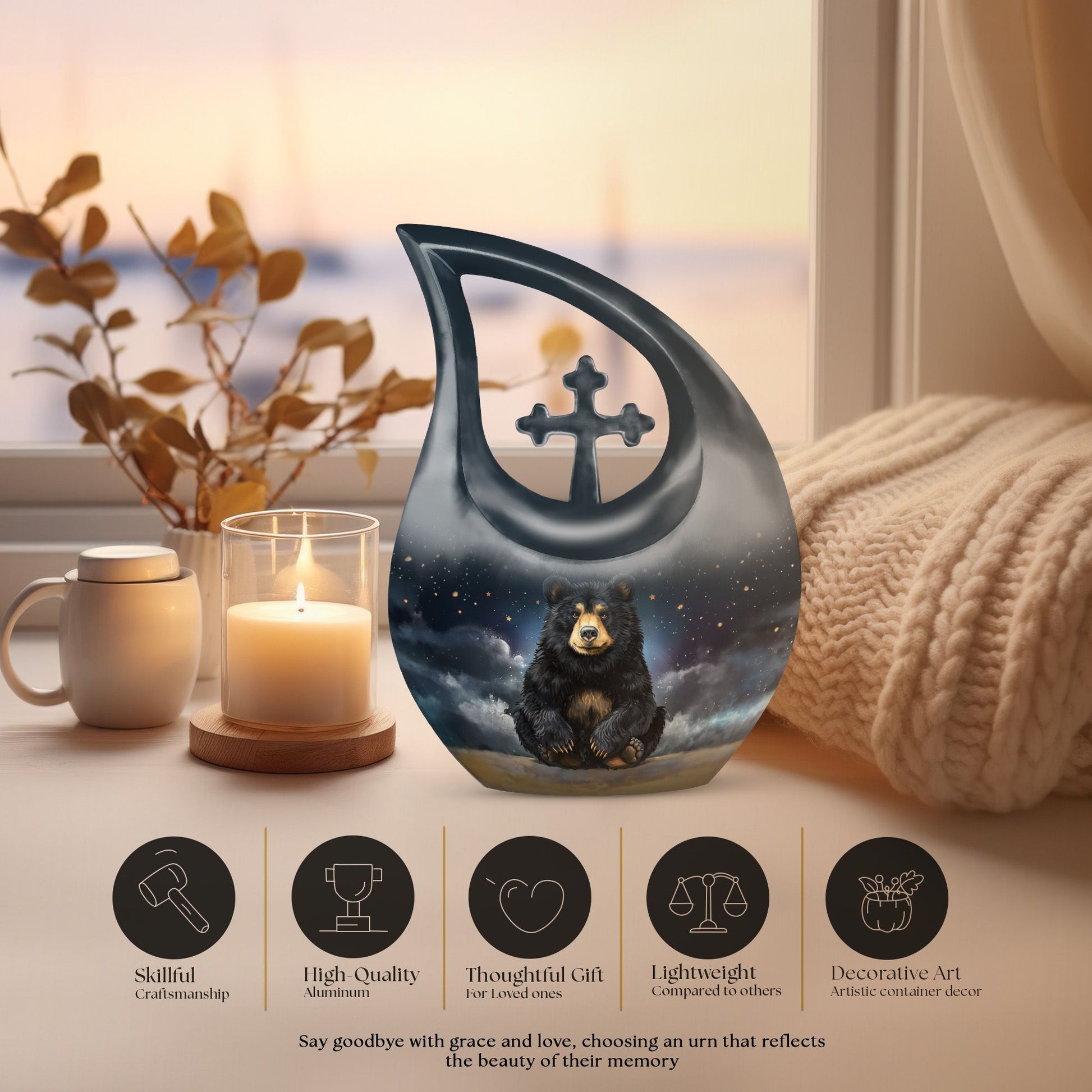 Bear Urns For Ashes - Miniature Urns For Human Ashes