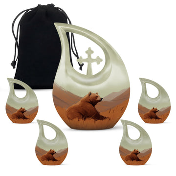 Large Urn With 4 Keepsake