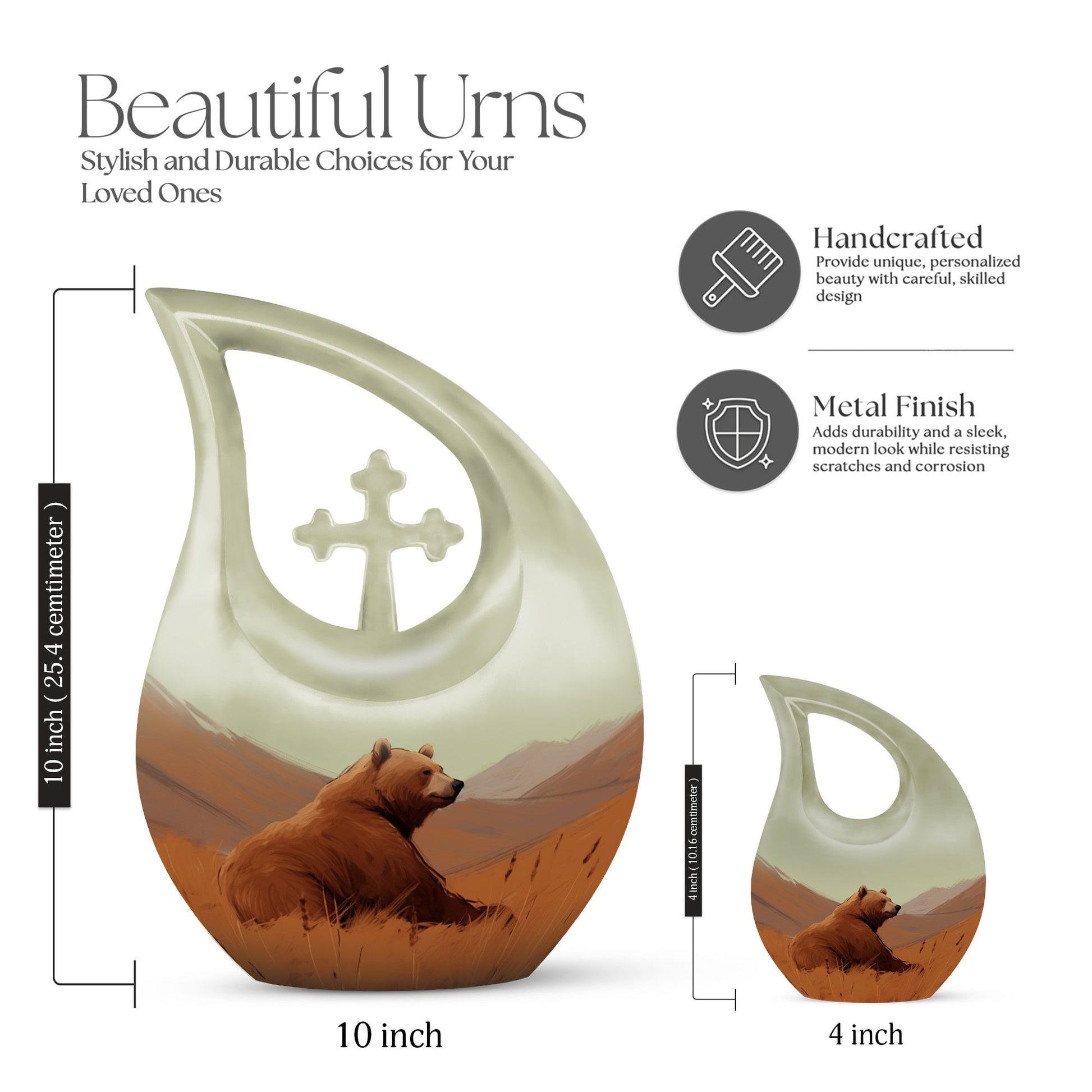 Bear Urns For Ashes - Mini Urns For Human Ashes Mom