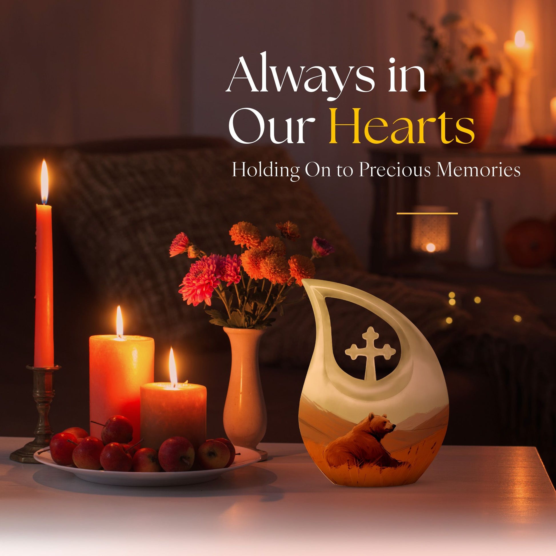 Bear Urns For Ashes - Mini Urns For Human Ashes Mom