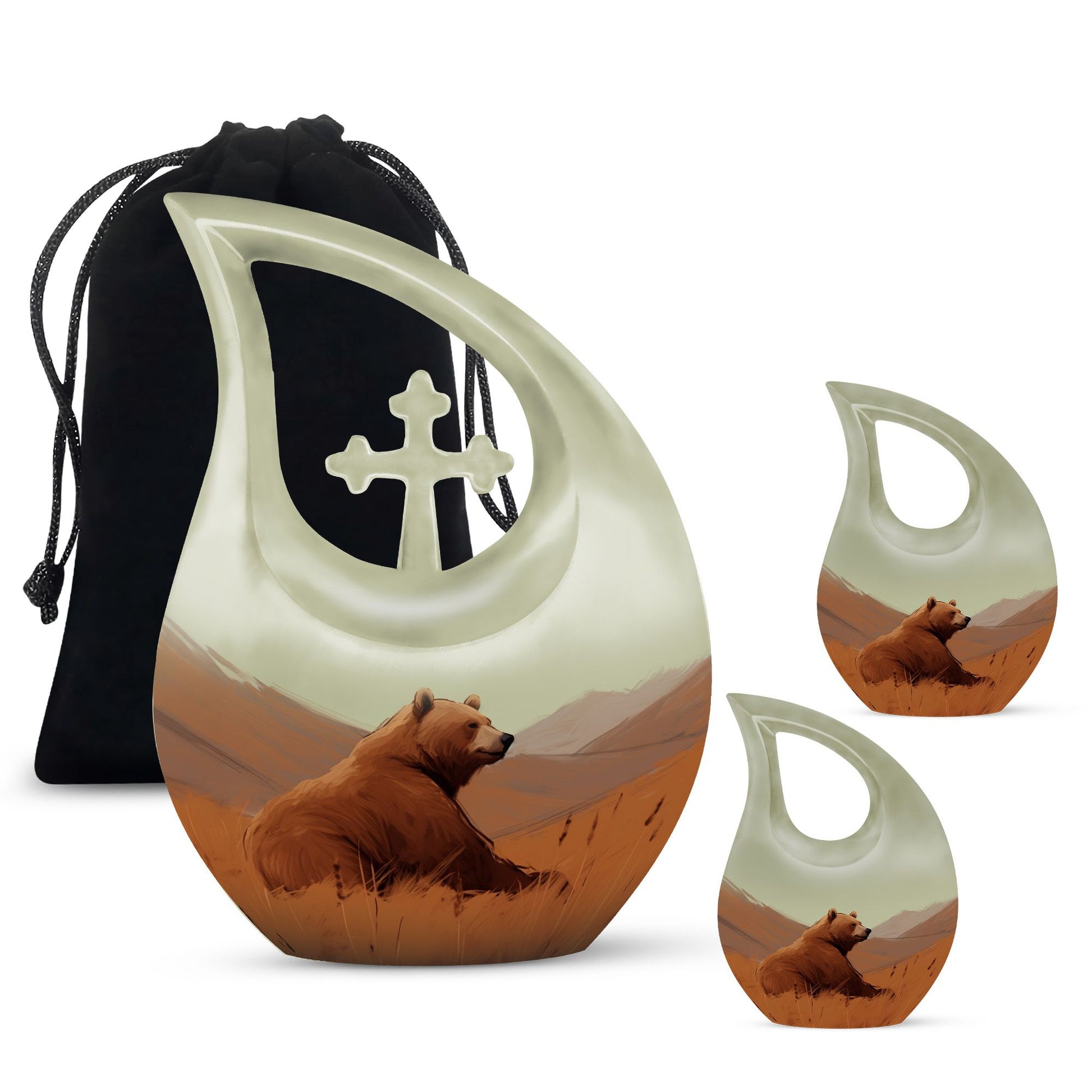 Bear Urns For Ashes - Mini Urns For Human Ashes Mom