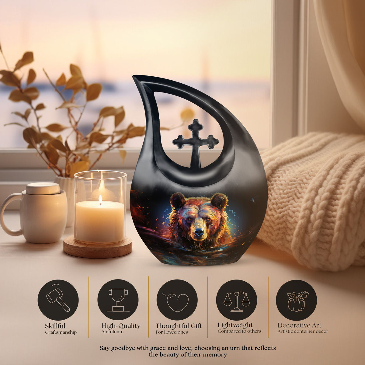 Bear Urns For Ashes - Mini Urn For Ashes