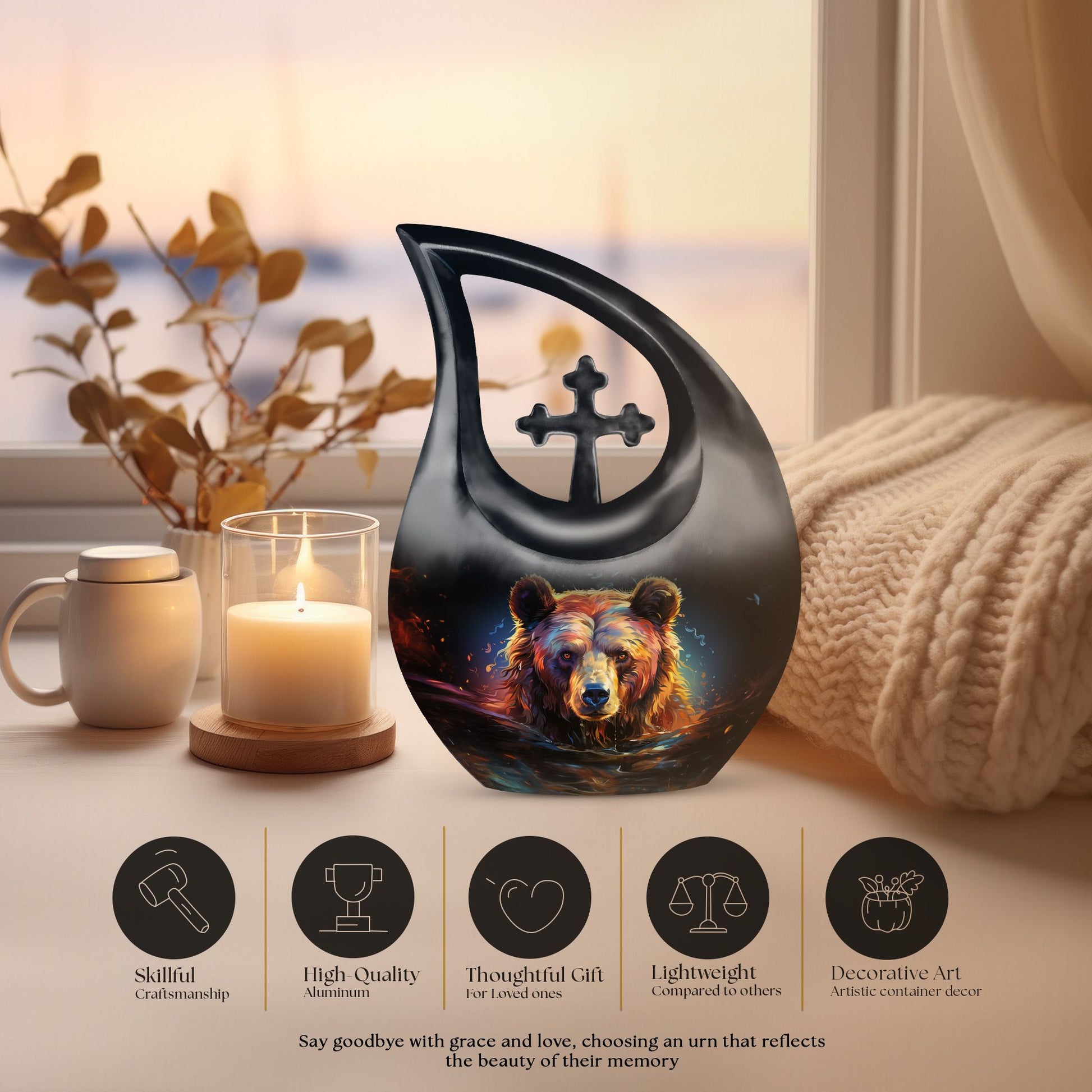 Bear Urns For Ashes - Mini Urn For Ashes