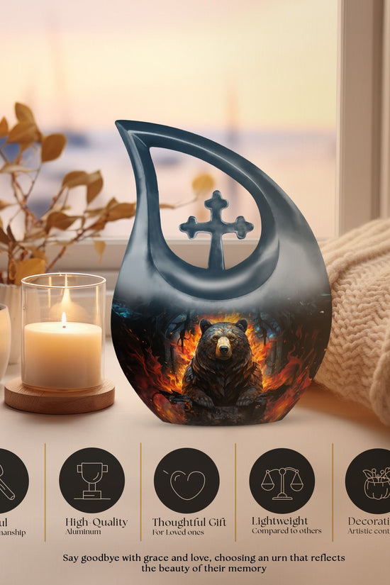 Bear Urns For Ashes - Mini Urns For Human Ashes Dad