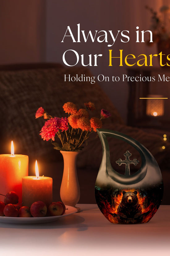 Bear Urns For Ashes - Mini Urns For Human Ashes Dad