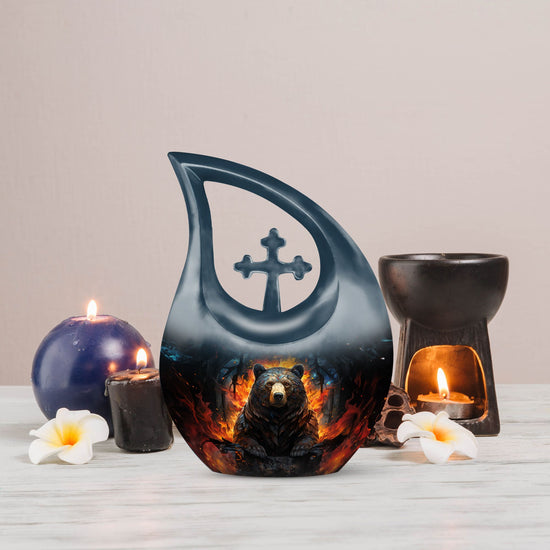 Bear Urns For Ashes - Mini Urns For Human Ashes Dad