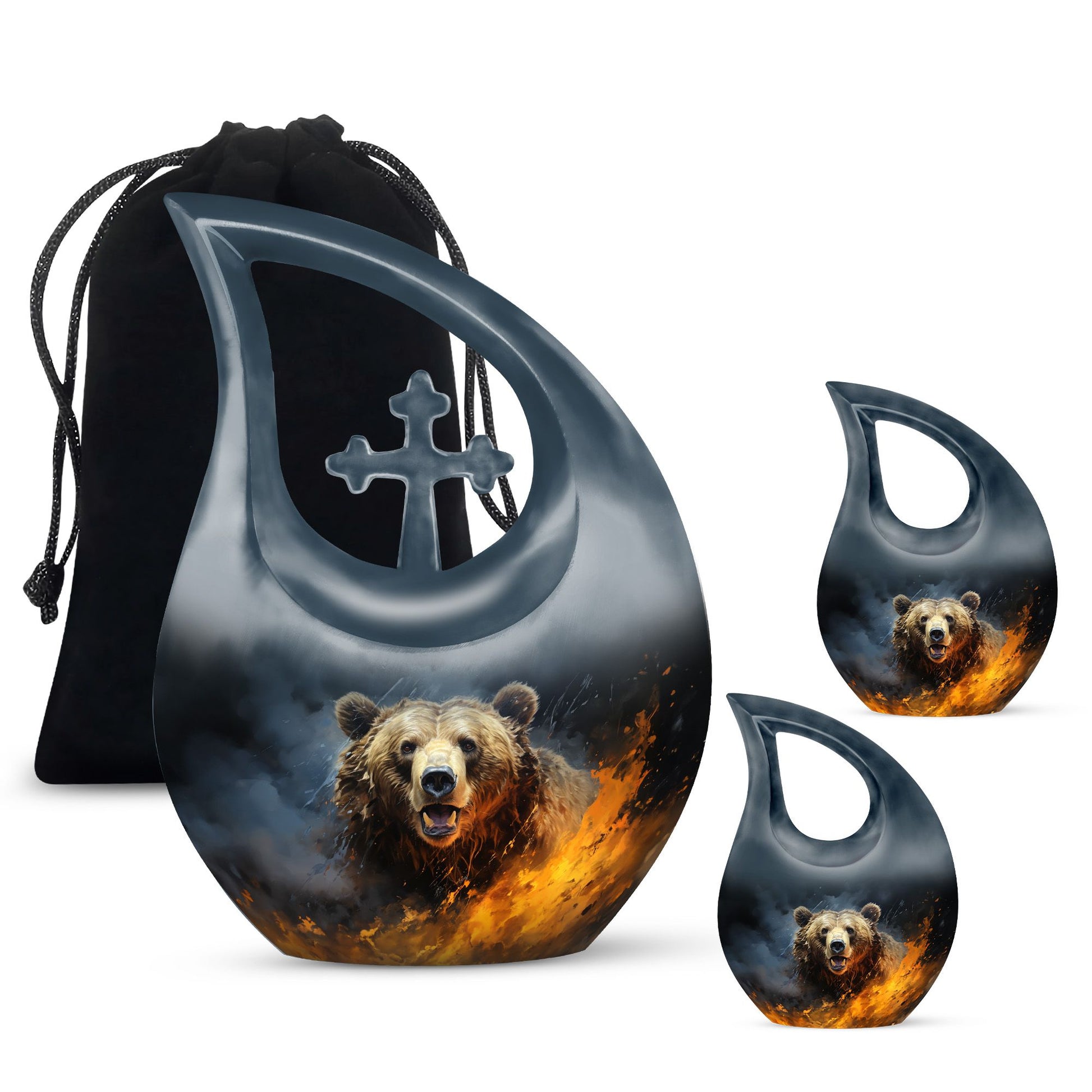 Bear Urns For Ashes - Mini Keepsake Urns For Human Ashes
