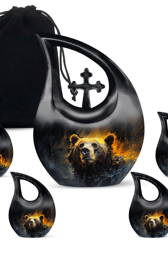 Bear Urns For Ashes - Mini Keepsake Urns