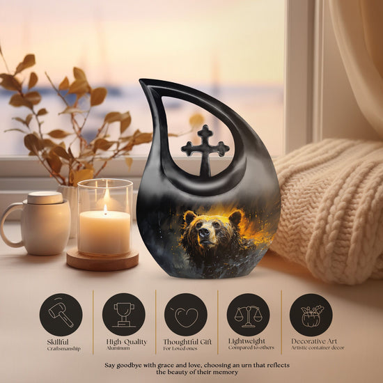 Bear Urns For Ashes - Mini Keepsake Urns