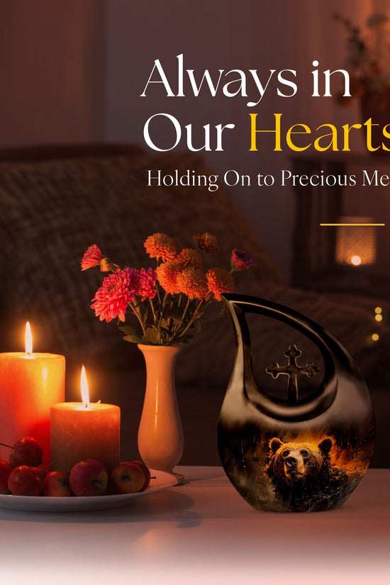 Bear Urns For Ashes - Mini Keepsake Urns