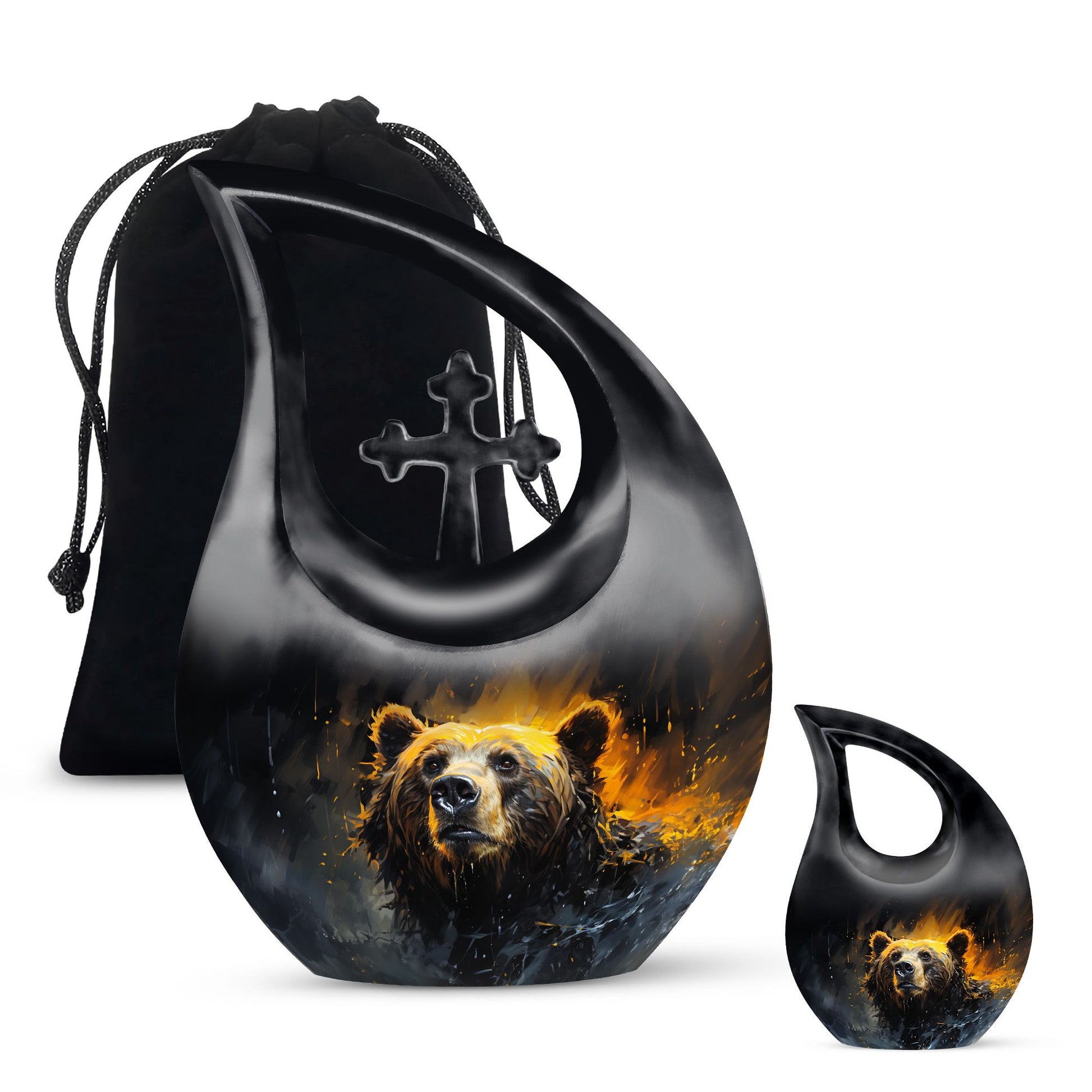 Bear Urns For Ashes - Mini Keepsake Urns