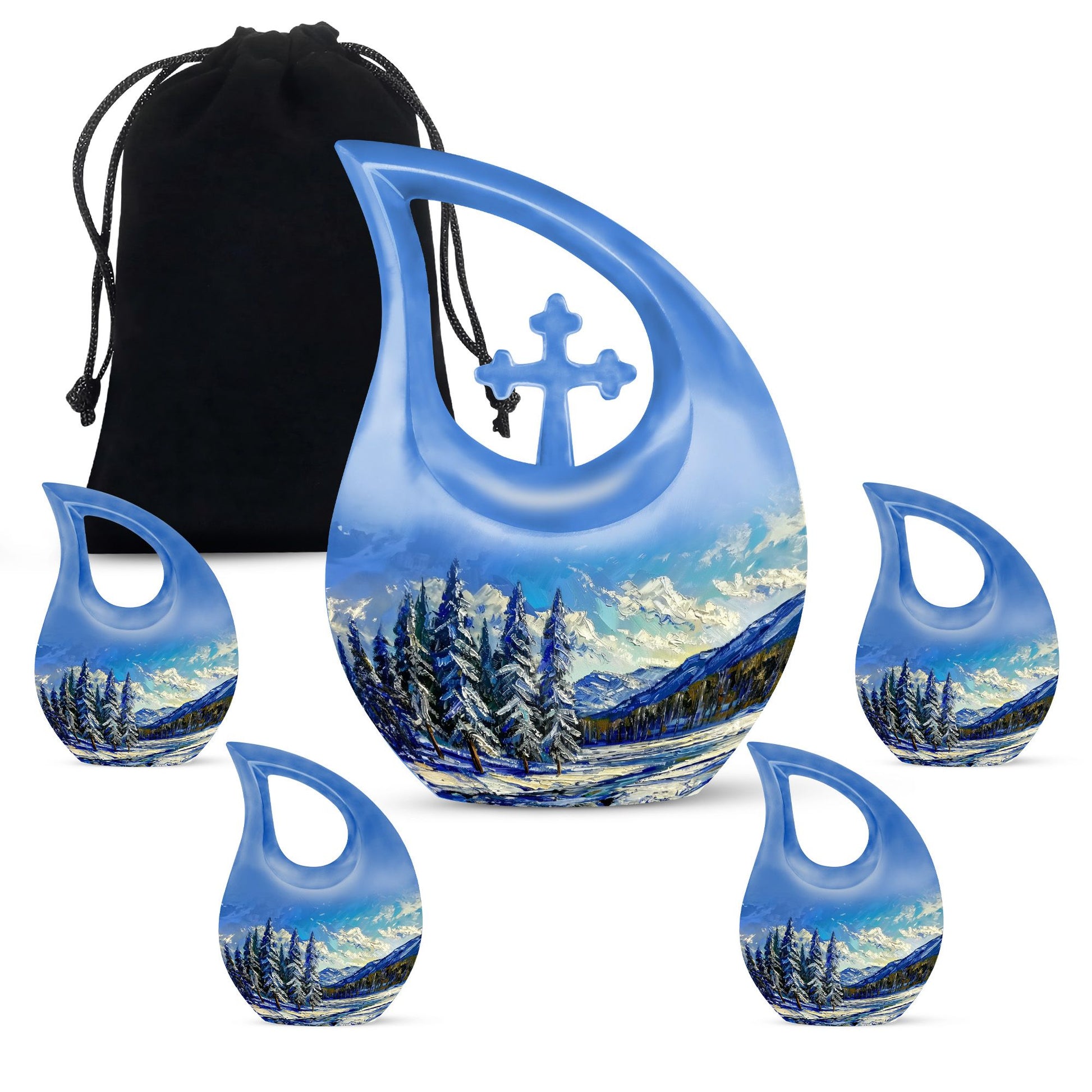 Mountains Urns For Ashes - Keepsake Mini Urns
