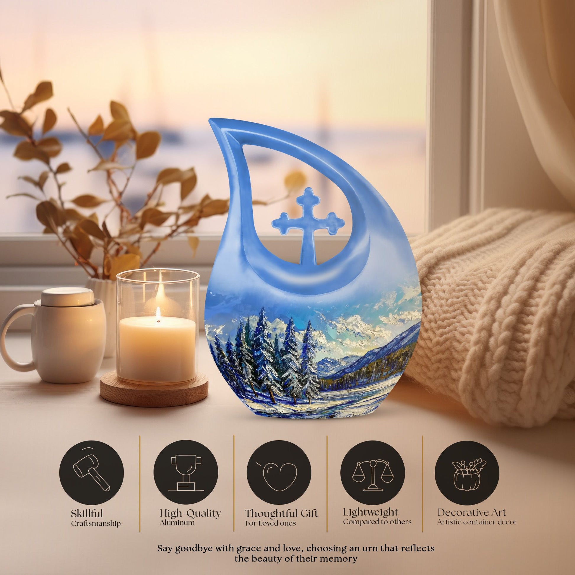 Mountains Urns For Ashes - Keepsake Mini Urns