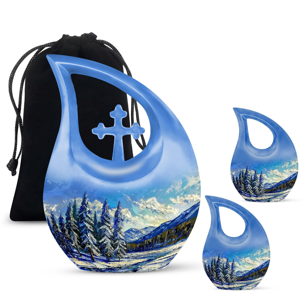 Mountains Urns For Ashes - Keepsake Mini Urns