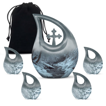 Large Urn With 4 Keepsake