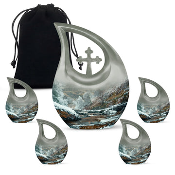 Large Urn With 4 Keepsake