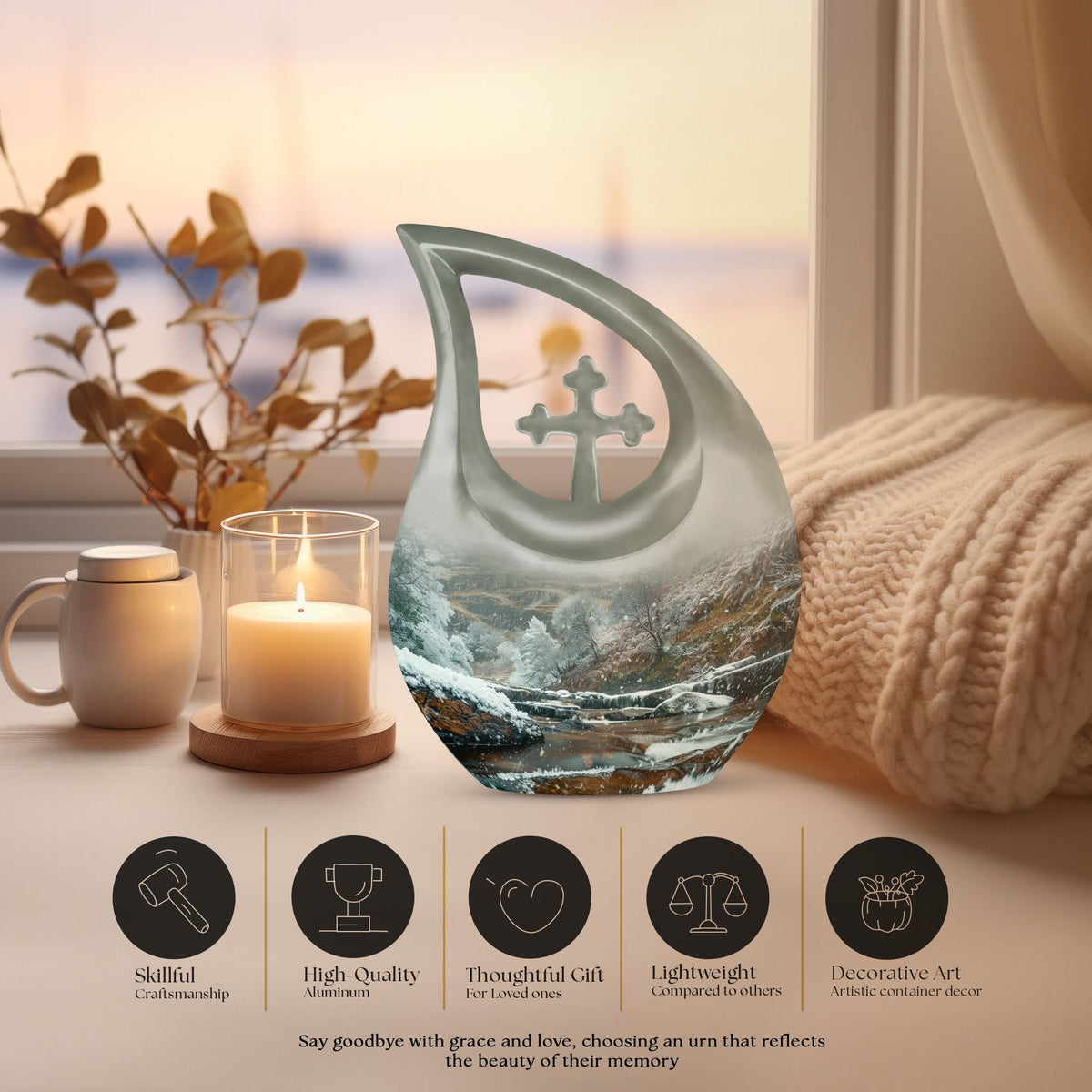 Mountains Urns For Ashes - Mini Urn For Mom Ashes